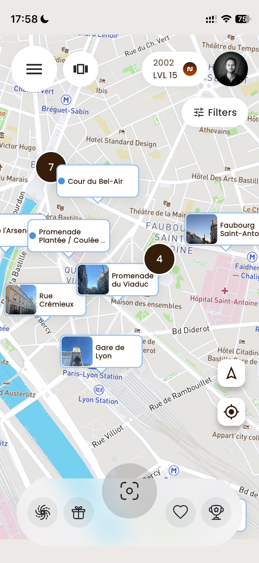 Norlu app map view